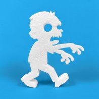 Polystyrene zombie for Halloween parties and horror decorations