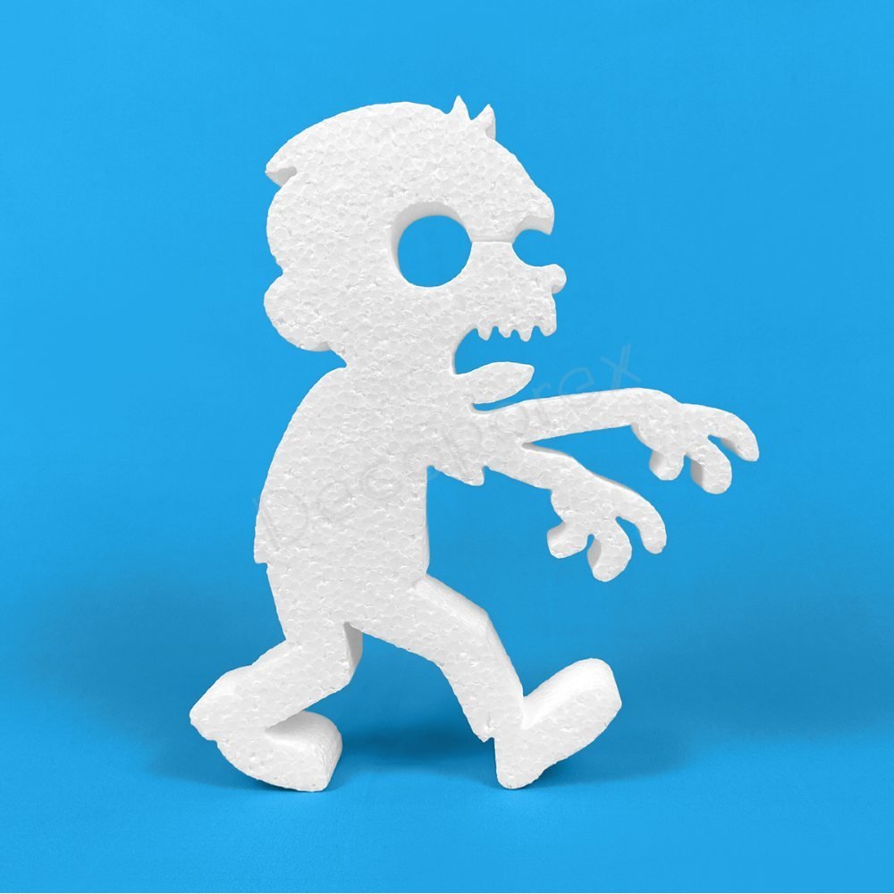 Zombi de poliestireno para Halloween, fiestas y decoración de terror
