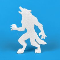 Werwolf aus Styropor für Halloween, Horror-Partys und gruselige Dekoration