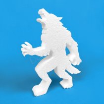 Hombre lobo de poliestireno para Halloween y decoración de terror
