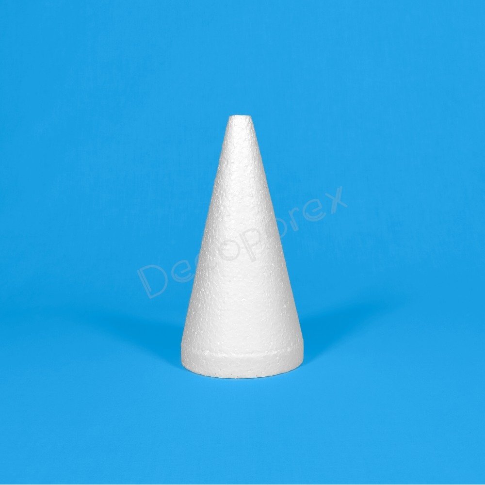 Cono de poliestireno 20x10 cm punta plana | Porexpán EPS