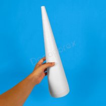 Styropor-Kegel 40x10 cm flache Spitze | Polystyrol EPS