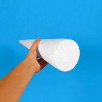 Cono in polistirolo 40x10 cm punta piatta | EPS