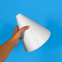 Cono in polistirolo 20x20 cm punta piatta | EPS