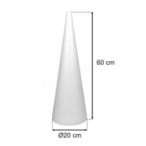 Polystyrene cone 60x20 cm flat top | Expanded EPS