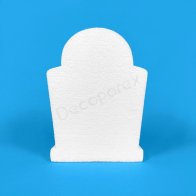 Round-top polystyrene gravestone for Halloween decoration