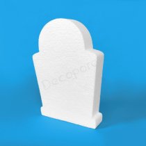 Round-top polystyrene gravestone for Halloween decoration