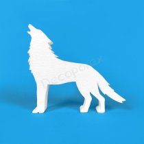 Lobo aullando de poliestireno | Animales y Halloween