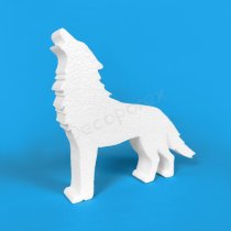 Heulender Wolf aus Styropor | Tiere & Halloween