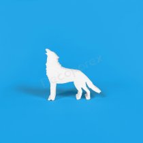 Heulender Wolf aus Styropor | Tiere & Halloween