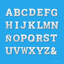 Roboto polystyrene letters | Large decorative letters