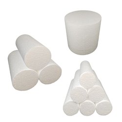 Cilindros de espuma de poliestireno para manualidades