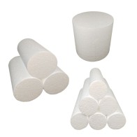 Cilindros de espuma de poliestireno para manualidades