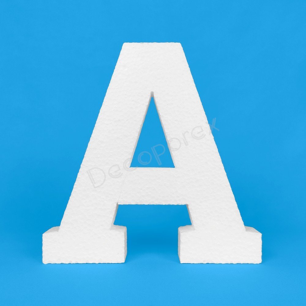 Lettres en polystyrène typographie Roboto | Décoration