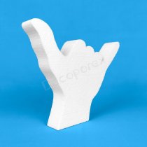 Realistische Shaka-Hand | Styroporfigur zum Dekorieren