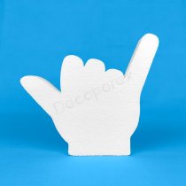 Mano Shaka Estilizada | Figura de Porexpán para Decorar