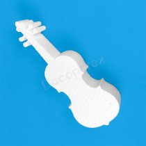 Violin in Polystyrene | Musical Shape to Decorate