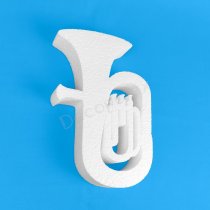 Tuba de Porexpán | Figura Musical para Decorar