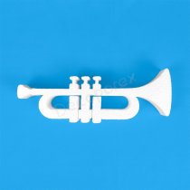 Tromba in Polistirolo | Sagoma Musicale da Decorare