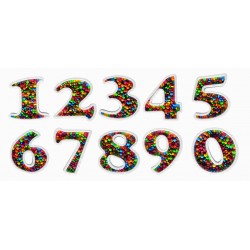 Polystyrene candy numbers...