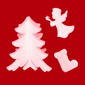 Weihnachtsdeko aus Styropor | EPS